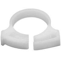 HellermannTyton SNP1610M4 Conduit Clips Snapper Hose Clamp, 0.74 - 0.84" Bundle Diameter, POM, White, 1000/pkg