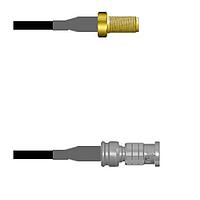 Amphenol Custom Cable Q-2V05H0003120i RF Cable Assemblies SMA-SJ/HDBNC-SP G174 120I
