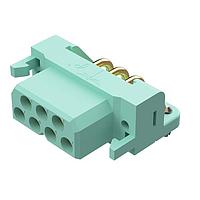 Amphenol Positronic DF07F4BN Connectors DragonFly Gold Plating 7 Pos 16 AWG Copper Alloy Female Right Angle 2 Row