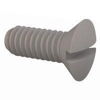 Essentra Components 330832A043 Slotted Countersunk 82 Slotted CSK Screw, #8-32 Thread, 7/16 Lg