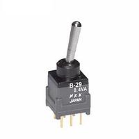 NKK Switches B29AP Toggle Switches DPDT ON-OFF-(ON)
