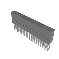 Samtec ESW-120-24-L-D Stackthrough .100" Elevated Socket Strip