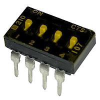 CTS Electronic Components 210-4MST DIP Switches 4 switch sections SPST