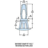 Heyco 10430 PCB Support HLCBSC13-08 NATURAL NYL PCB Support