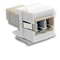 Tripp Lite N455-000-WH-KJ LC Connectors DUPLX LCLC MM FIB KEYSTJK,WHIT