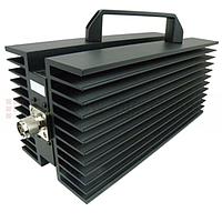 Fairview SA3N300-40  40 dB Fixed Attenuator N Male To N Female Up To 3 GHz Rated To 300 Watts With Black Aluminum Heatsink Paint Body