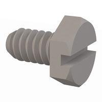Essentra Components 010632X025PC Hex Slotted Hex Slotted Screw, #6-32 Thread, 1/4 Lg
