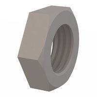 Essentra Components 0425018SJN Jam Nut Hex Jam Nut, 1/4-18 Thread, .225 Height