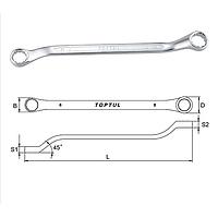 TOPTUL AAEH1113 Double Ring Wrench 45°
