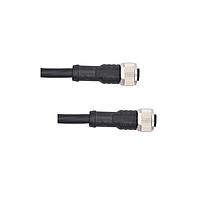 Amphenol LTW M12A08FL-12AFL-SD004 Sensor Cables / Actuator Cables M Series Sensor Connector, M12, A Code, Metal, 2A, 08 pins, Female Connector, Female Contact, Straight-to-Straight, Screw Thread, Overmolded Double Ended, Length 4000mm, IP68