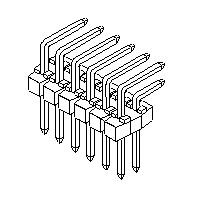 Molex 90122-0940 Breakaway C-Grid DR RA Pn 6.75 75/2.90mm Au-F 40Ckt