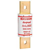 Mersen A4J300 Fast Acting Fuse,Class J,High Speed,200kA AC/100kA AC,600VAC,300VDC,300A