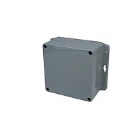 Bud Industries PN-1336-DGMB NEMA Box IP65 NEMA 4X Box Dark Gray with Mounting Brackets (4.7 X 4.7 X 2.4 In)
