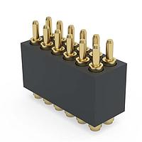 Mill-Max 855-22-012-30-041101 Spring Loaded Header .050" Pitch Double Row, Spring-Loaded Connector w/ Flat Tip Plunger; SMT