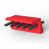 AMP Connectors - TE Connectivity 4-1123723-5 Plug Housing 3.96 EP HDR ASSY 5P(RED)