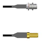 Amphenol Custom Cable Q-1X0720008144i RF Cable Assemblies N-SJB/SMA-SJ RG58 144I