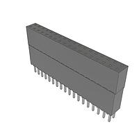 Samtec ESQ-118-44-L-D Sockets Elevated Socket Strip, 0.100" Pitch