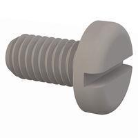 Essentra Components 011032P037 Pan Slotted Pan Slotted Screw, #10-32 Thread, 3/8 Lg