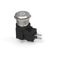 Alcoswitch - TE Connectivity 2-2364574-8 Pushbutton Switches AVH19 FLT SS LK PWR R&B 24V16A