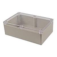 Hammond Manufacturing RZ0353C Enclosure BEIGE ABS W/CLR LID 8.74x 5.75x 2.95 IN