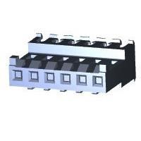 AMP Connectors - TE Connectivity 644468-6 Receptacle Assembly FEED THRU W TAB 6P L.R. natural 24 AWG