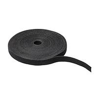 HellermannTyton GT.75X6000 Hook and Loop Ties Grip Tie Roll, 600" Long, 0.75" Wide, PA6/PP, Black, 1/pkg