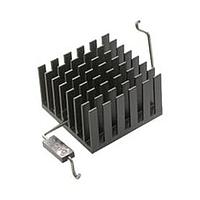 Aavid 374124B60023G Component Heat Sink with BGA Solder Anchor, 23x23x18mm, Black, 2 Anchors, IC Pkg=23 x 23