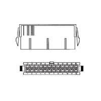 AMP Connectors - TE Connectivity 2-1586861-2 Headers & Wire Housings 22P PLUG DR PNL MNT GLOW WIRE