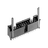 AMP Connectors - TE Connectivity 3-1761609-3 Shrouded IDC LOW PRO HDR 40P RA SHT LAT BLUE