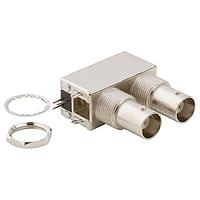 Amphenol RF 031-6590 Multi-Port Connectors BNC RA DBL ISO 50Ohm Backplate & HW Valox