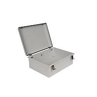 Bud Industries PTH-22430 Electrical Enclosures PC+10% Fiberglass Box with Self-Locking Latch (15.8 X 11.8 X 5.9 In)