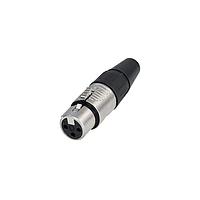 REAN RC3F-D Cable Connectors 3P FEM XLR CBL CONN NICKEL/SILVER - BULK