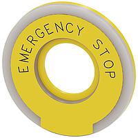 SIEMENS 3SU19010BD310DA0 Backing Plate EM. STOP BACKING PLATE ILLUM.. YELLOW