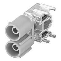 Rosenberger 59S2MB-40MT5-F PCB Connectors PlugPCBoardSolderPns Right Angle F Brown