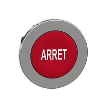 SCHNEIDER ZB4FA433 Button FLUSH RED CAPS PB HEAD WH MARKED ARRET