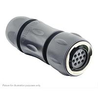 Eaton Souriau-Sunbank UTGX6JC12E10S Plugs Plug, with cable gland backshell, with 10 female solder contacts, IP68/69K in unmated conditions