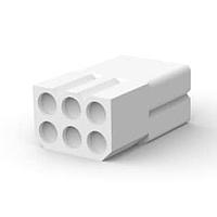 AMP Connectors - TE Connectivity 770088-1 Receptacle Housings RECPT 6P FREE HNG w/o detent lock