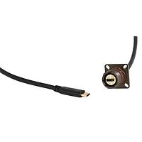 Amphenol Socapex USB3CFTV2G050 USB 3.2 Gen 1 USB-C SQUARE FLANGE RECEPTACLE