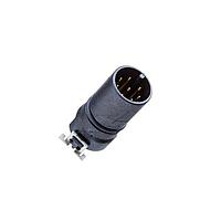 Amphenol LTW M12A-04PMMT-EE0002 Sensor Cables / Actuator Cables M Series Sensor Connector, M12, A Code, Plastic, 4A, 04 pins, Male Connector, Male Contact, SMT 180