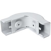 HellermannTyton TSR2W-29 Wire Ducting & Raceways External Corner Cover, 1-1/4", 1" Bend Radius, PVC, White, 1/bag