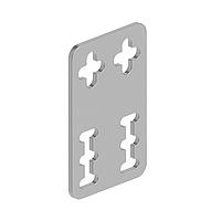 Banner Engineering SMB55F Sensor Hardware Bracket: Flat Mounting; 12 gauge stainless steel flat mounting bracket; Used with R55 Color Mark sensors