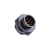 Amphenol LTW BU-12RMMS-LC7001 Standard Circular Connector Ceres, Standard Size, Plastic, 2A, 12 pins, Male Connector, Male Contact, Circular, 2 Points Lock, Solder, Receptacle, IP67