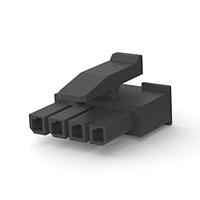 AMP Connectors - TE Connectivity 1445022-4 Receptacle Housings RECPT SINGLE ROW 4P