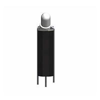 BIVAR ERM18755BC3RY28 LED Circuit Board Indicators Vertical LED Assembly, 0.875 in. Length, 5mm LED, 3 Lead Bi Color, HE Red/Yellow, White Diffused Lens, Black PVC Alloy.