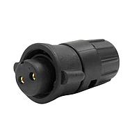 Switchcraft W6380-2SG-321W Standard Circular Connector Mini-Con-X Cable End, 2-pin 16, Female, Crimp, Bulk