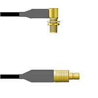 Amphenol Custom Cable Q-2R03P0008024i RF Cable Assemblies SMA-RJB/SMB-SJ RG58 24I