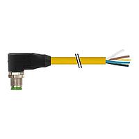 Murrelektronik 7700-12121-1610100 Sensor Cables / Actuator Cables M12 male 90 with cable, TPE 5x18AWG ye UL/CSA, ITC/PLTC 1m