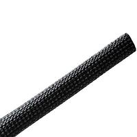 HellermannTyton 170-03059 Cable Protection Braided Sleeving, Resin Coated Fiberglass, 0.5" Dia, GF, Black, 50 ft/reel