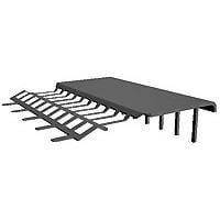 AMP Connectors - TE Connectivity 5646428-1 Ground Plates SHIELD RCPT 8ROW D 2MM HM