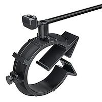 HellermannTyton 156-01344 Cable Ties with Mounts PA66HIRHS, BK, 250/PKG